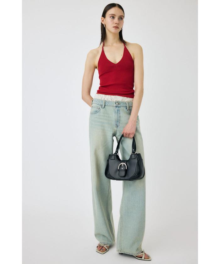 MOUSSY HALTER KNIT キャミ キャミソール レッド MOUSSY | HALTER KNIT キャミ (キャミソール ) |SHEL'TTER WEBSTORE