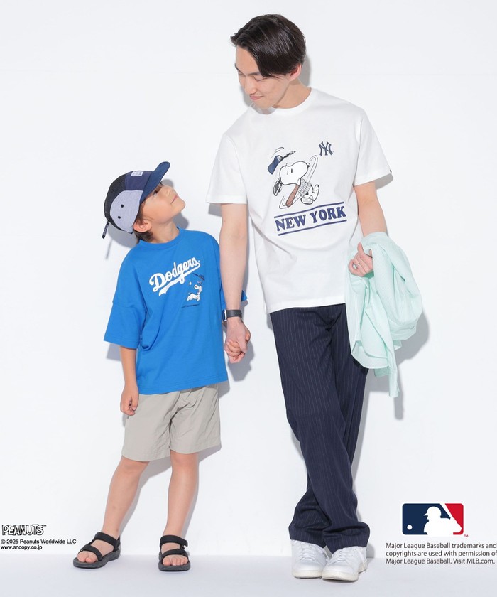 SHIPS: PEANUTS×MLB プリント Tシャツ SHIPS KIDS:100～125cm / PEANUTS×MLB プリント Tシャツ