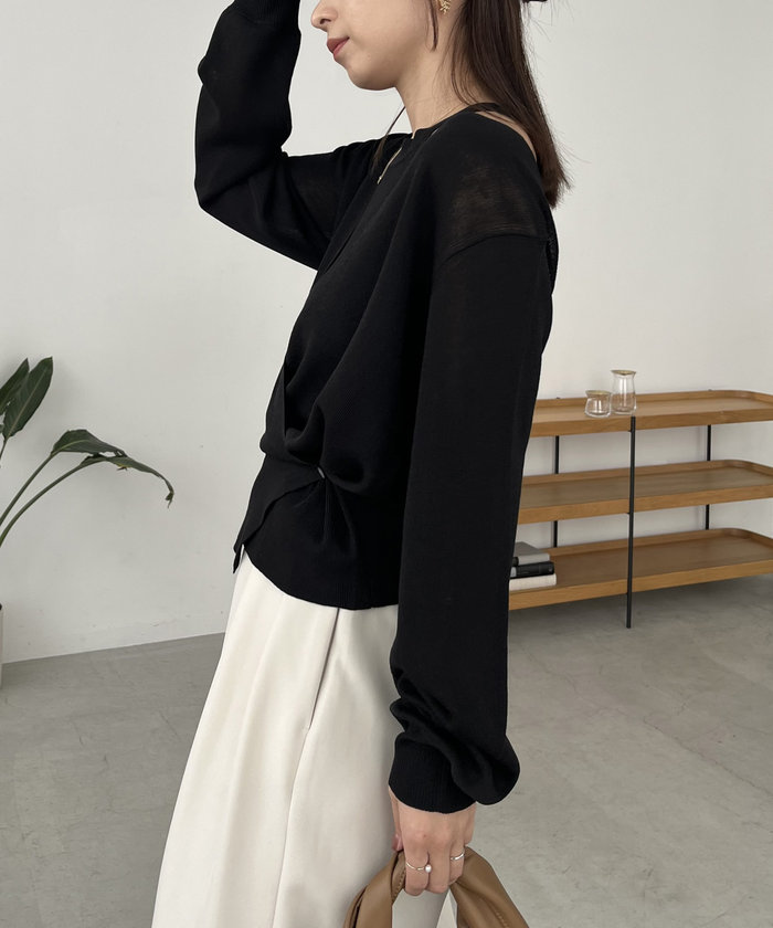 CAPRICIEUX LE'MAGE｜タンクSETアシメカーディガン | Rakuten