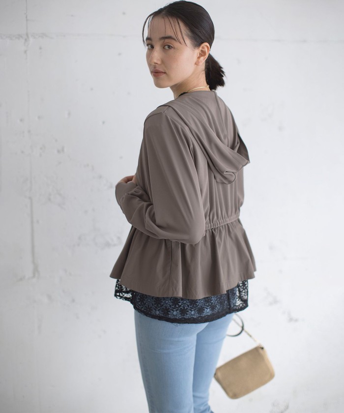 極美品 23SS セオリーリュクス 38 Dover Dane ペプラムパーカー セール】【UVカット・接触冷感・WEB限定】ラッシュガード