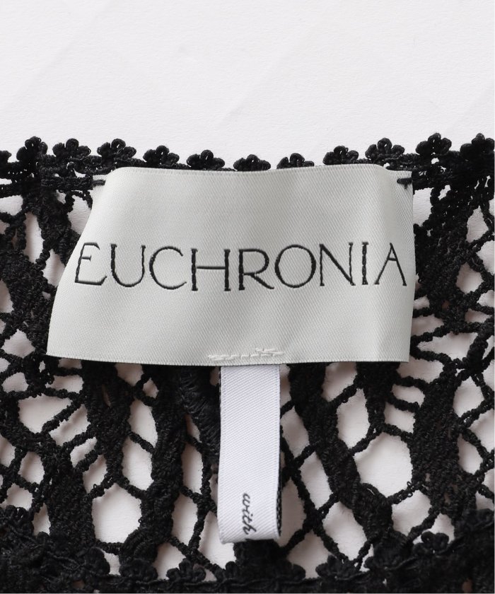 EUCHRONIA ユークロニア レースショートスリーブトップス EUCHRONIA / ユークロニア】LACE SHORT SLEEVE TEE(508228443