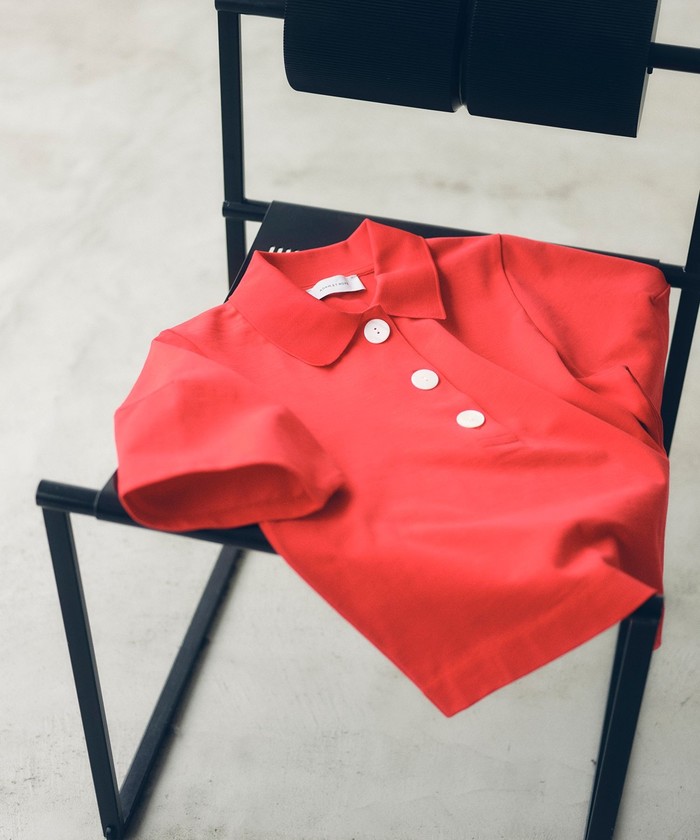 ADAM ET ROPE' アダムエロペ コクーンスリーブポロシャツ ADAM ET ROPE'｜コクーンスリーブポロシャツ | Rakuten Fashion