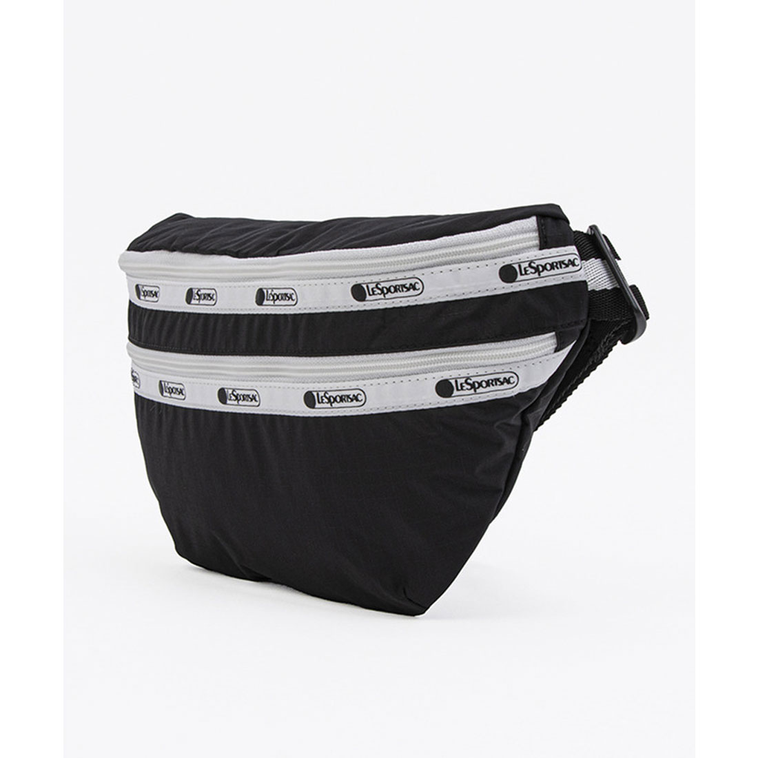■LeSportsac■HERITAGE BELT BAG サンドバー/ブラック HERITAGE BELT BAGリサイクルドブラックJP（ベルトバッグ