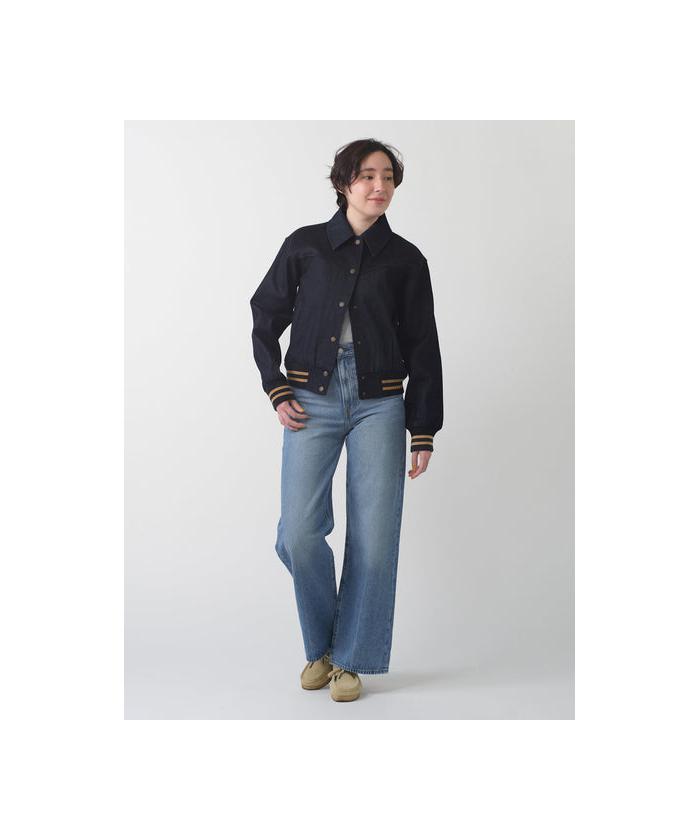Supreme バーシティージャケット L デニムブルー