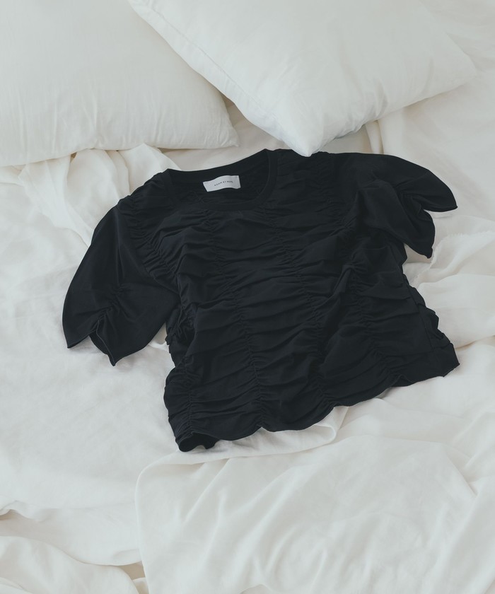 ADAM ET ROPE'｜【サステナブル】シャーリングTEE | Rakuten