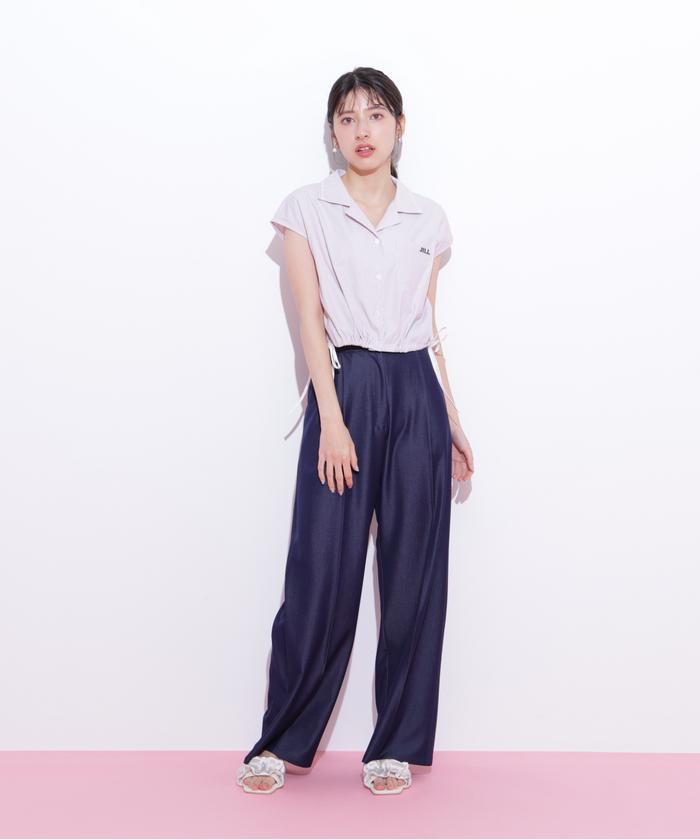ブラウス シャツ ウエストリボン開襟シャツ レディース JILL by JILL STUART｜ウエストリボン開襟シャツ | Rakuten