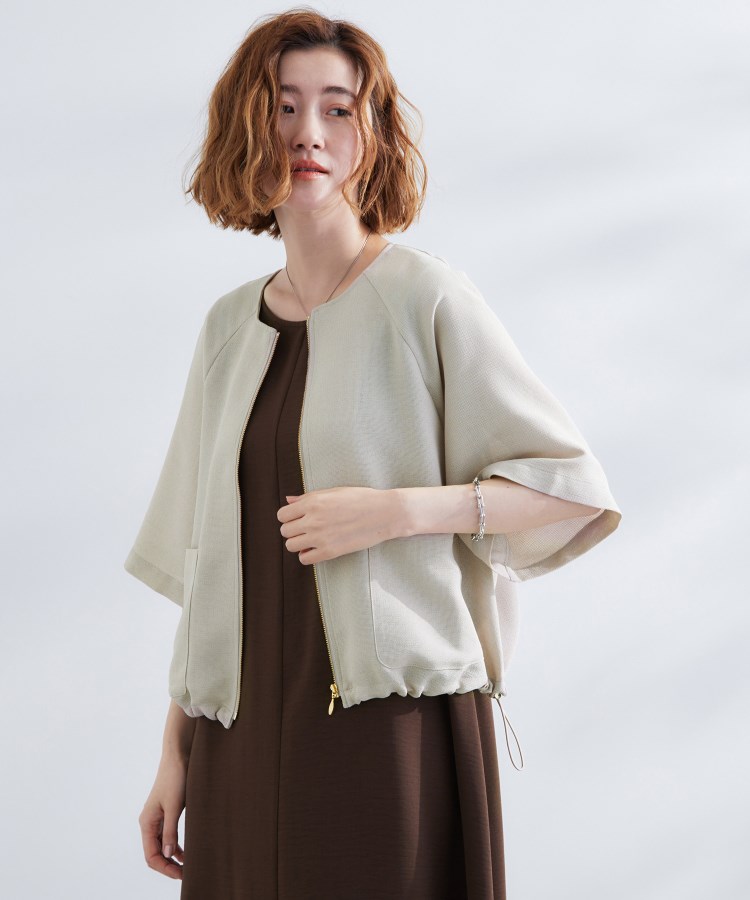 ノーカラー メッシュジャケットとシアーシャツ Vin｜ノーカラーメッシュジャケット | Rakuten Fashion(楽天