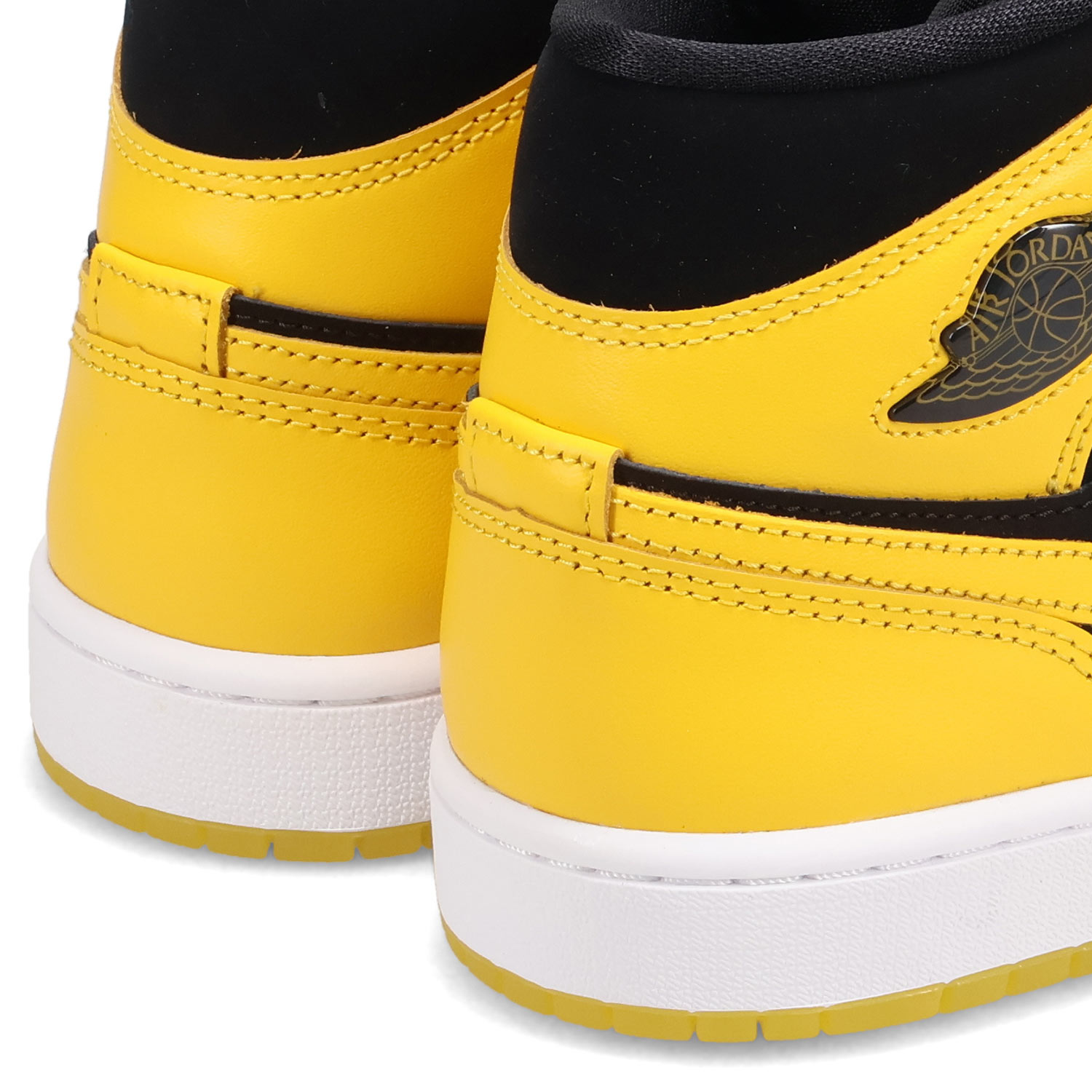 NIKE　エアジョーダン ハイカット シューズ イエロー/ブラック 27cm ナイキ NIKE エアジョーダン1 ミッド スニーカー メンズ AIR