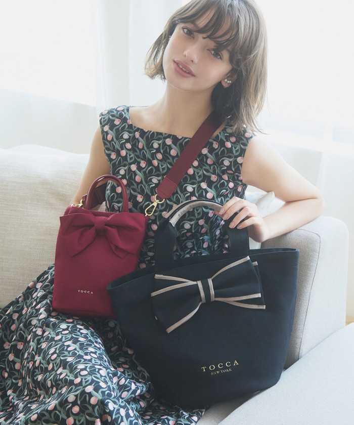 撥水】RIBBON KNOT NYLON MULTI BAG ナイロンマルチバッグ