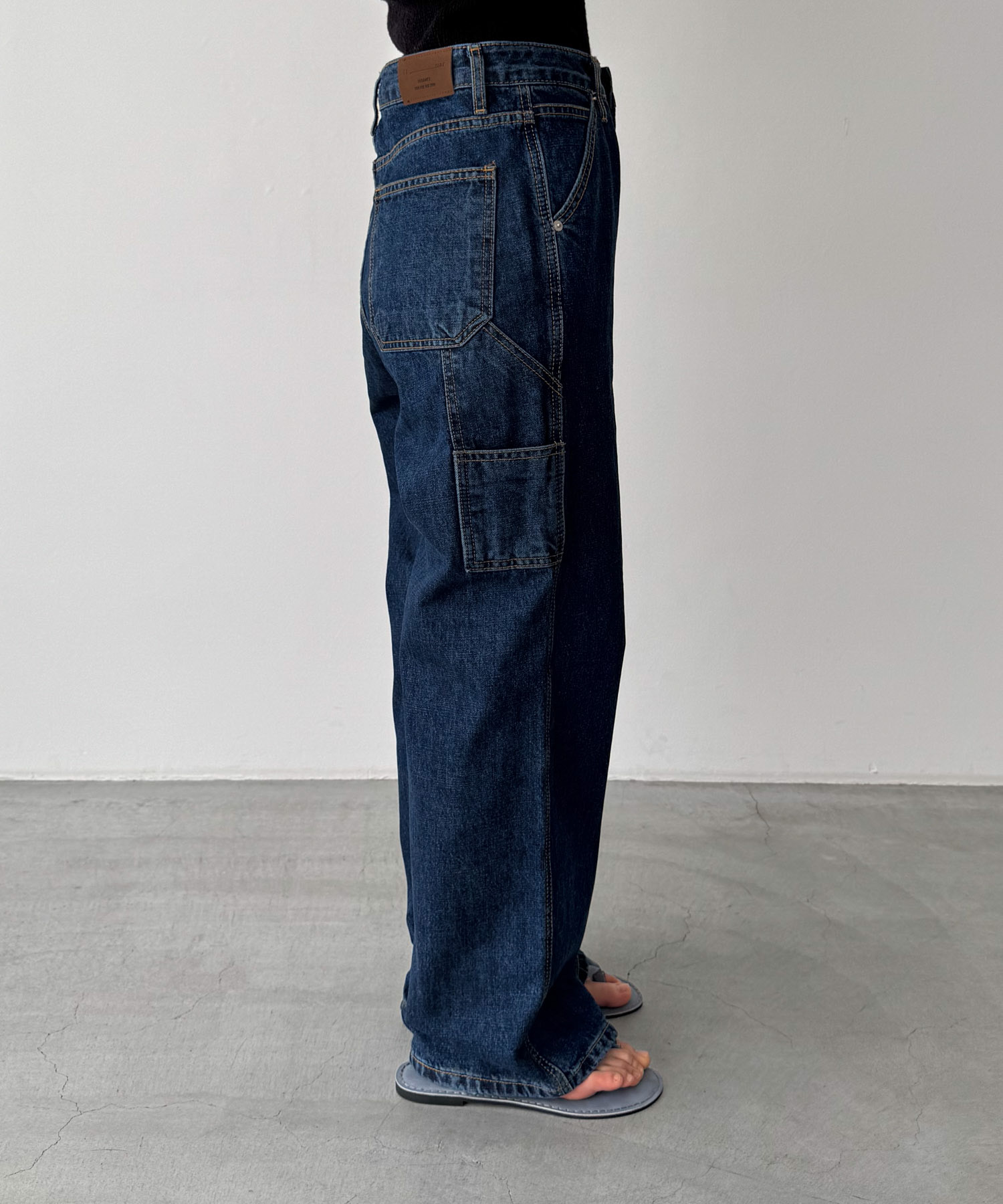 CANAL JEAN El mar ペインターデニムパンツSサイズ キャナルジーン CANAL JEAN El mar ペインターデニムパンツ