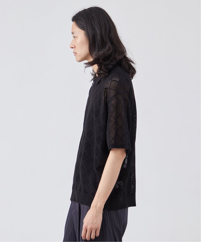 セール 30%OFF】ジャガード ジップニット ポロシャツ(508242348