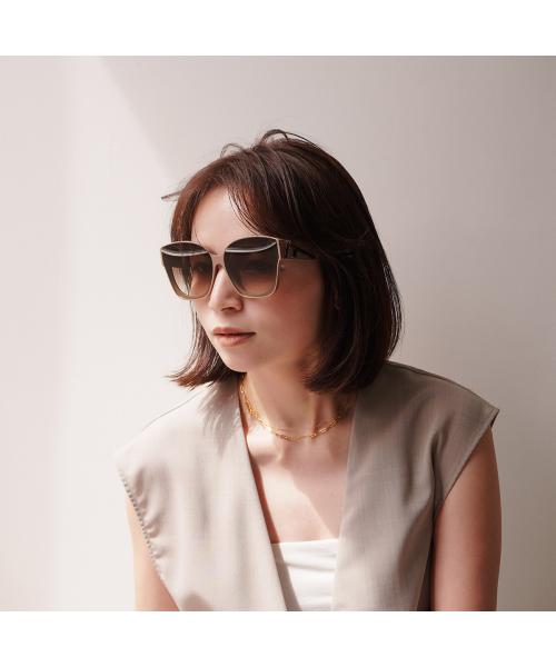 FENDI サングラス FE40098F バタフライ型 セルフレーム フェンディ FENDI FENDI サングラス FE40098F バタフライ型 セル