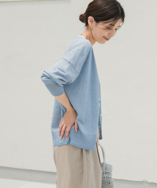 セール 40%OFF】『UR TECH ひやサラクール』リネン混Vネック