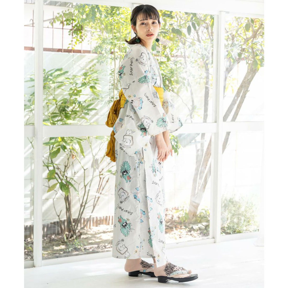 スカラー　652330：キャラ・クラゲ・ネコ 3柄展開浴衣セット セール 10%OFF】スカラー ScoLar キャラ・クラゲ・ネコ 3柄展開