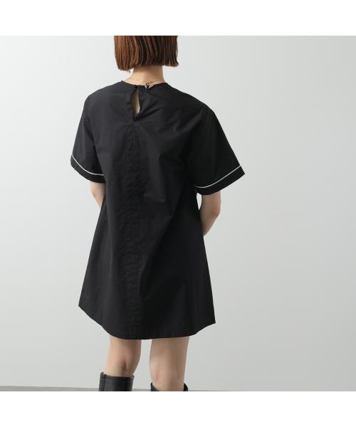 N°21■ヌメロヴェントゥーノ ギャザー 半袖 ワンピース N°21 ヌメロヴェントゥーノ キッズ Tシャツワンピース Logo