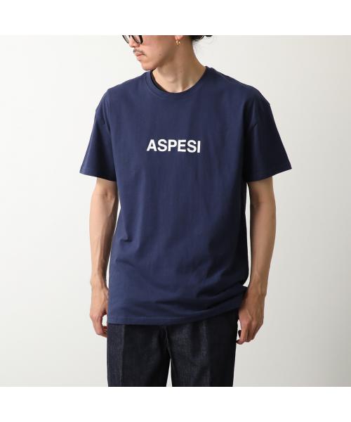 【ASPESI】Ｔシャツ Aspesi Crew Neck Regular Fit Short Sleeves T-shirt In Blue