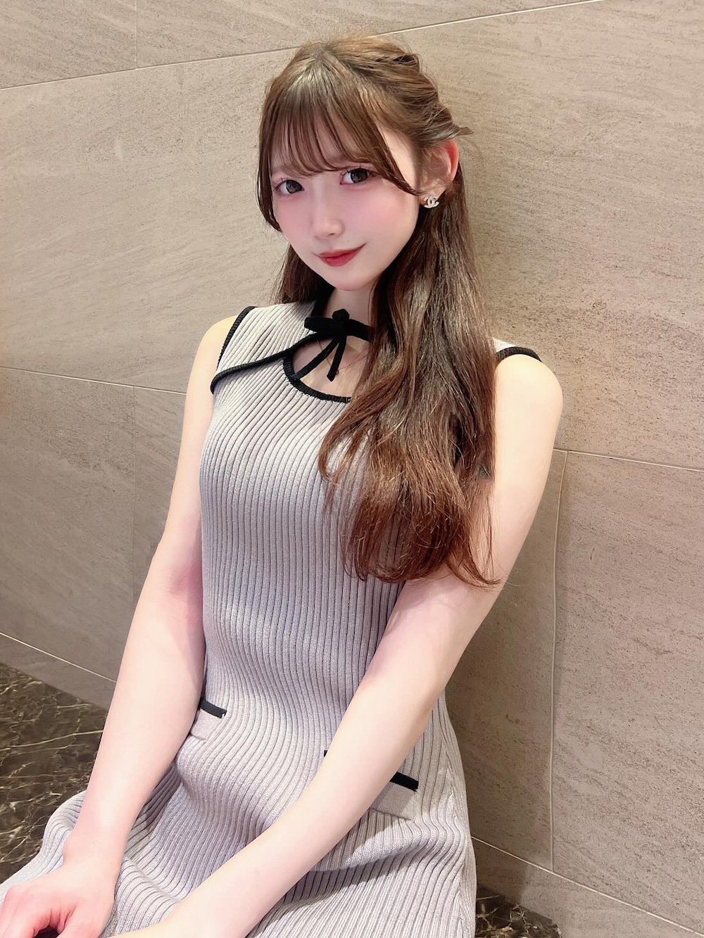 Darich ダーリッチ ミニワンピース フロントオープンニットミニワンピース（ワンピース）｜Darich