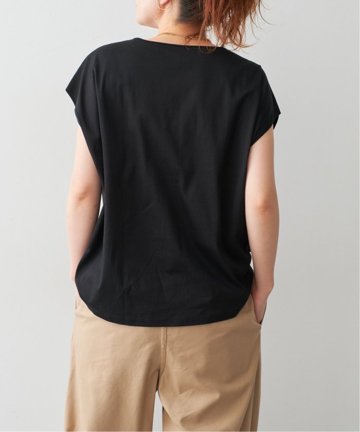 スピックアンドスパン　汗ジミ防止 / コクーンシルエットTシャツ　新品　黒 セール】汗ジミ防止 / コクーンシルエットTシャツ(508264844