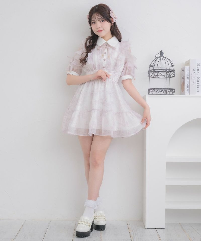 ロジータ ROJITA 花柄ロングワンピース （ブルー