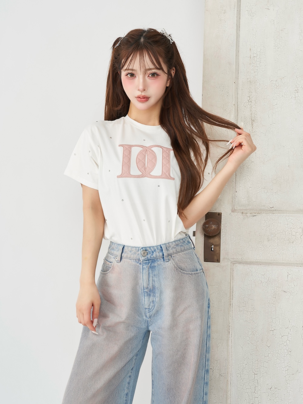 ダーリッチ Darich キルティングアップリケTシャツ(506398747