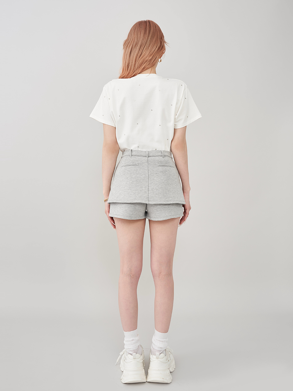 ダーリッチ Darich キルティングアップリケビジューTシャツ