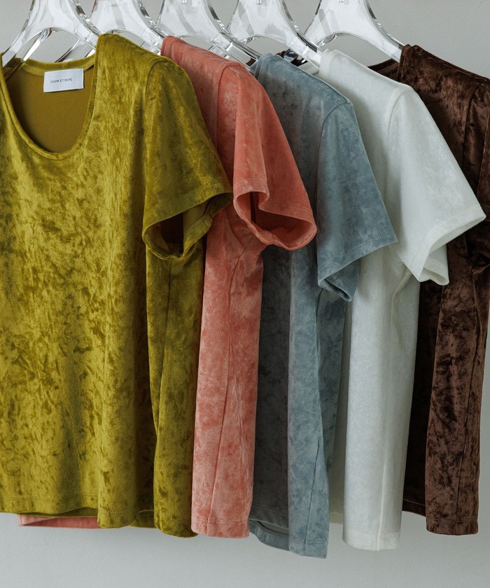 クラッシュベロアTシャツ(508240485) | アダム エ ロペ(ADAM ET