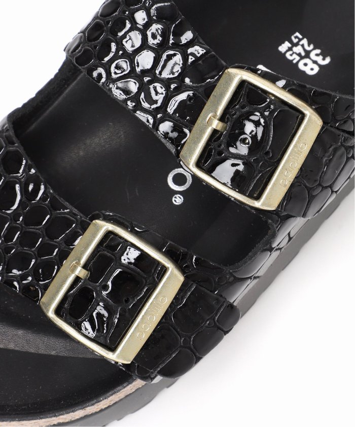 Birkenstock ブラック サボサンダル 38 BIRKENSTOCK / ビルケンシュトック ARIZONA PLATFORM FLEX HEX