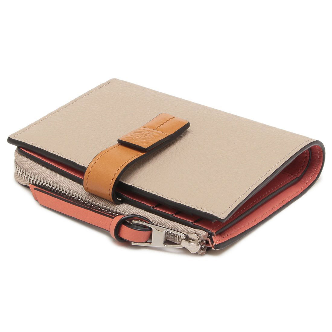 LOEWE 二つ折り財布 ベージュ ピンク LOEWE 二つ折り財布 ベージュ/ピンク