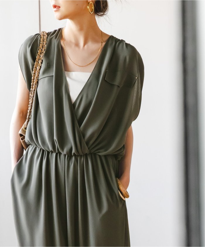 ノーブル　noble ミリタリーバックサテンオールインワン　36 ノーブル noble ミリタリーバックサテンオールインワン 36 NOBLE