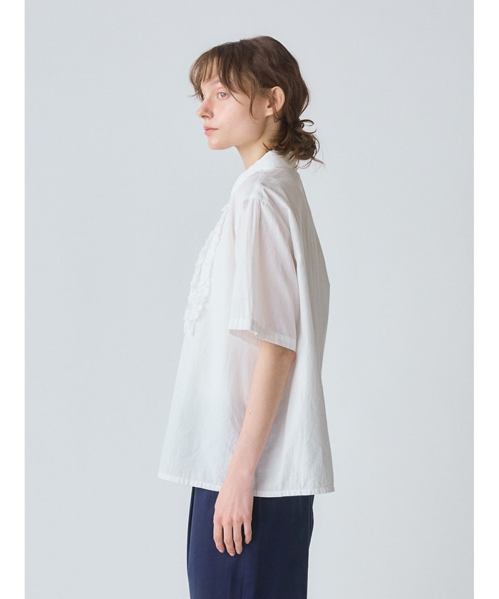 MidiUmi 今季完売フロントフリルシャツ MidiUmi フロントフリルシャツ - atelier an one - 糸島の