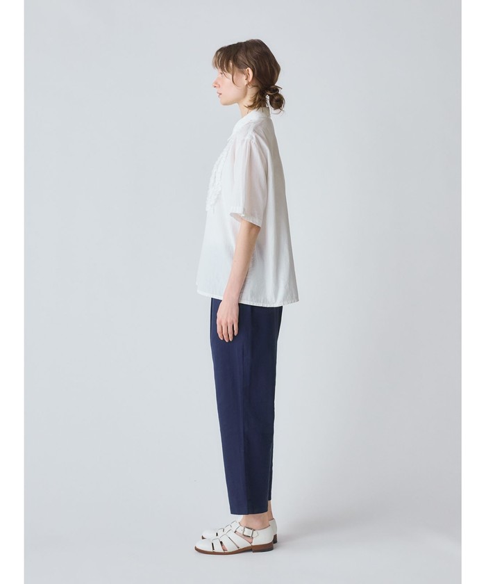MidiUmi 今季完売フロントフリルシャツ MidiUmi フロントフリルシャツ - atelier an one - 糸島の