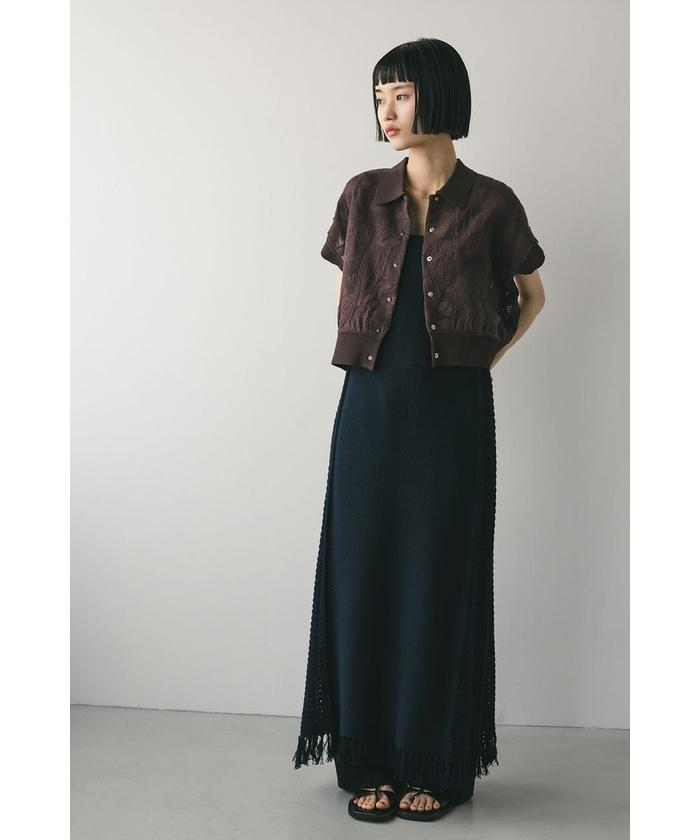 今期完売品！stylemixerエンブロイダリーニットトップ　花柄　透かし編み 今期完売品！stylemixerエンブロイダリーニットトップ 花柄