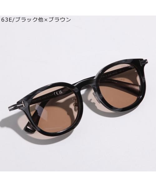 【美品】24SS TOM FORD TF1151-D サングラス 黒縁×茶レンズ TOM FORD EYEWEAR トムフォード サングラス FT1151-D 01e メンズ