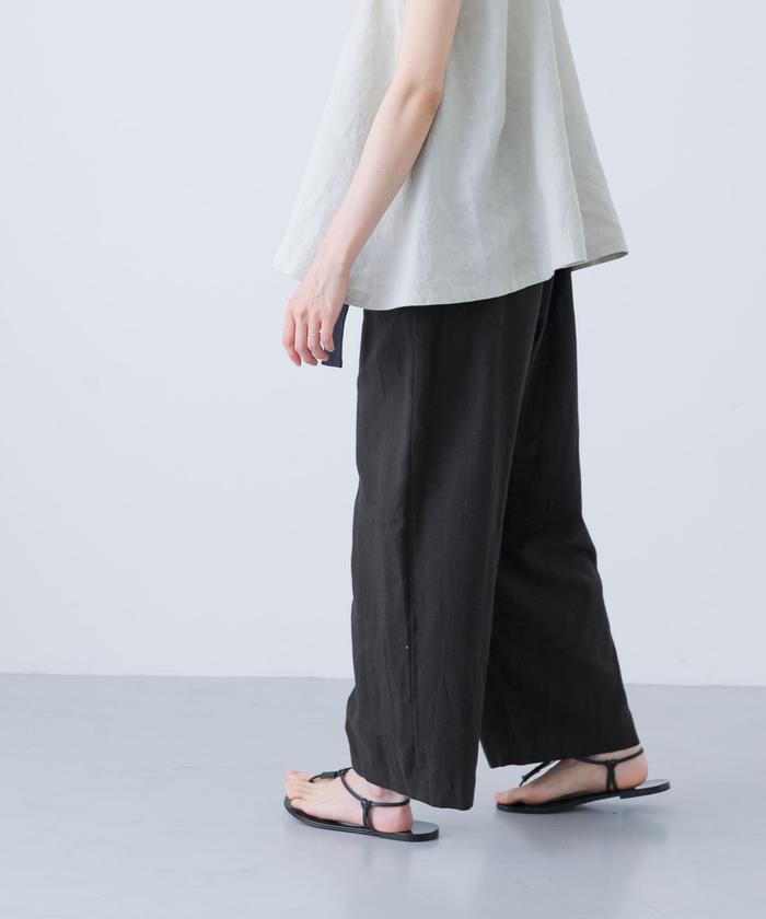 かぐれ　コットンリネンラップパンツ コットンリネンラップパンツ（その他パンツ）｜かぐれ（カグレ