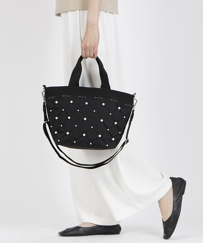 BUCKET TOTE W PEARLS2ミッドナイトパール(508260191