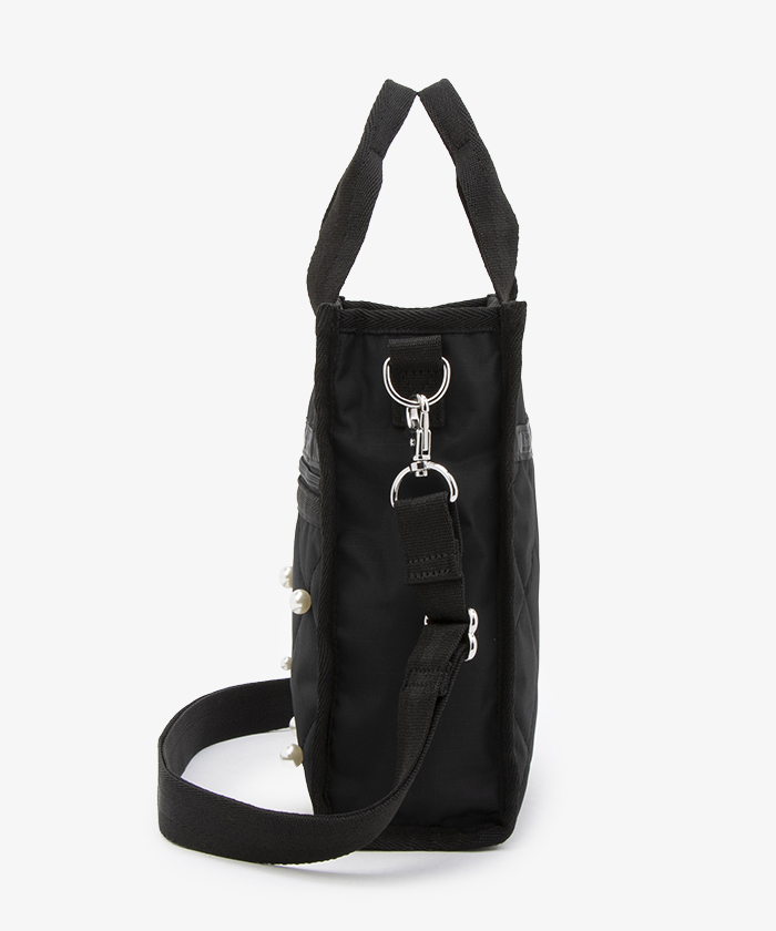MINI N/S TOTE W/ PEARLSミッドナイトパール(508260192