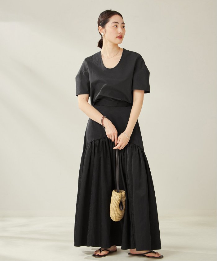 プラージュ R'IAM ギャザーボリュームスカート 38（Plage 24AW R