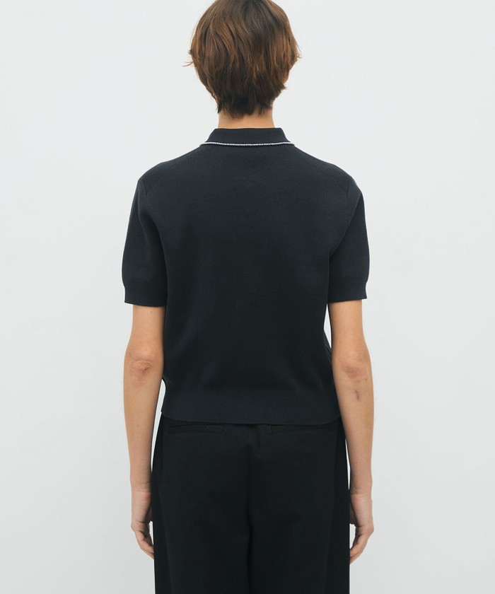 CABaN コットンカシミヤ パールポロプルオーバー(508277535