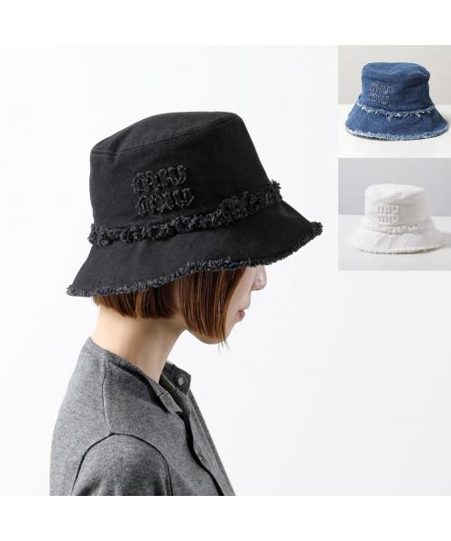 ミュウミュウ Miu Miu MIUMIU バケットハット 5HC196 2CL4