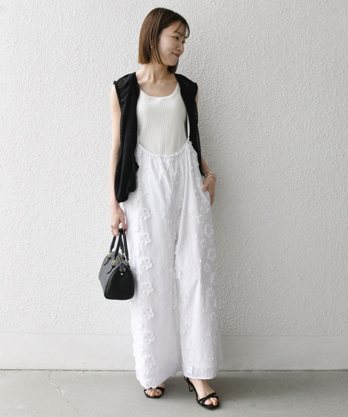 SHIPS for women / シップスウィメン SHIPS any:〈手洗い可能〉メッシュ シアー ドロスト ギャザー ノースリーブ ベスト SHIPS｜SHIPS any:<手洗い可能>メッシュ シアー ドロスト