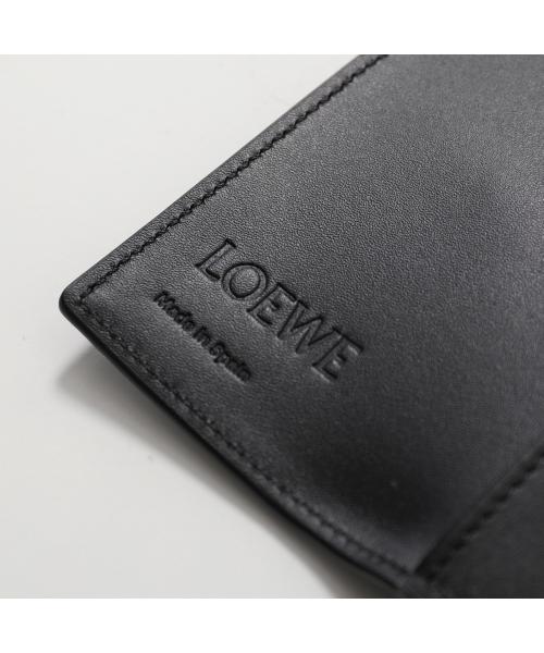 LOEWE キーケース Anagram C821K92X01 Anagram key case in pebble grained calfskin Black - LOEWE