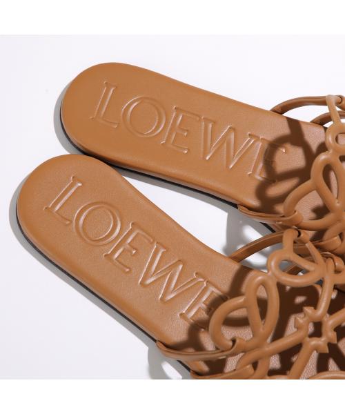 豊富なカラバリ★【LOEWE】Petal Anagram カーフレザー サンダル LOEWE ロエベ サンダル PETAL ANAGRAM SLIDE ペタル アナグラム
