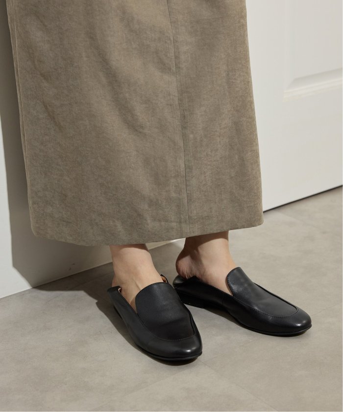 美品SLOBE IENA　SLOBEソフトローファーブラック24.5 SLOBE IENA ソフトローファー ブラック