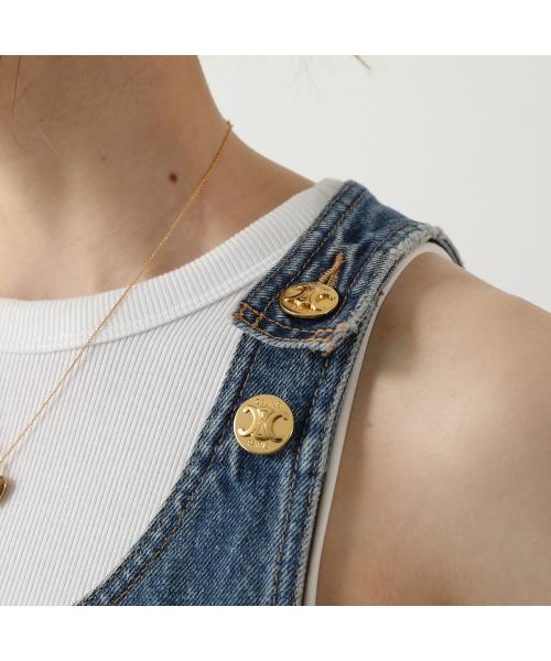 CELINE ワンピース 2U142930F ダンガリー ミニドレス シンプル♪】CELINE ダンガリー ミニドレス (CELINE/ワンピース