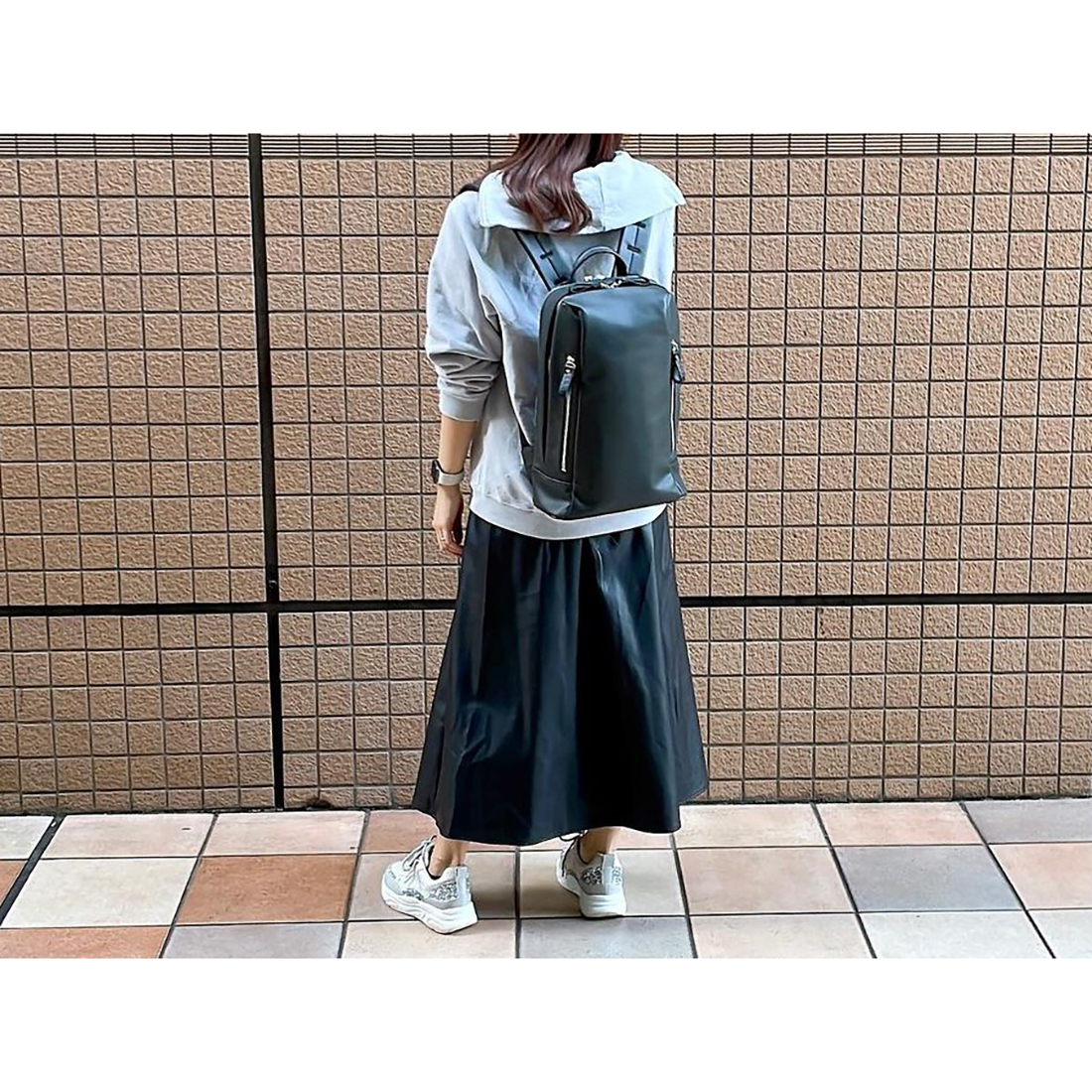 ✨️美品✨️ +DIANA プラスダイアナ ラバー素材 ブラック 黒 リュック プラスダイアナ +diana 撥水シリコーンレザー機能派リュック
