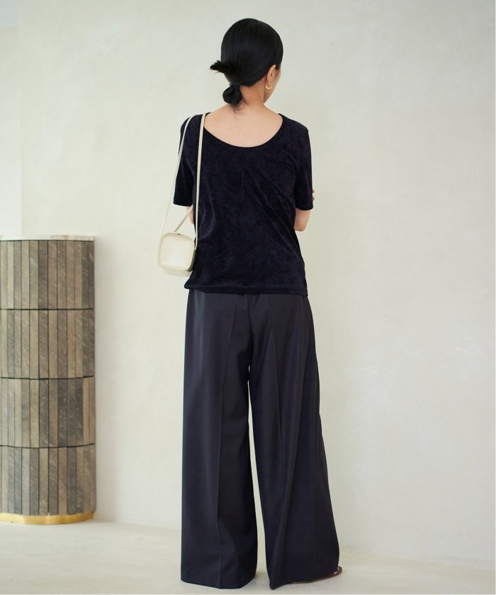 Plage velour Tシャツ プラージュ Plage 《予約》velour Tシャツ （ネイビー