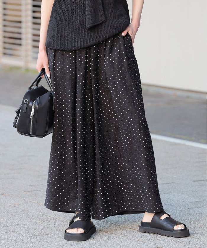 JOURNAL STANDARD 【洗える】レーヨン麻タックワイドキュロット38 セール 30%OFF】《追加2》【洗える】レーヨン麻タックワイド