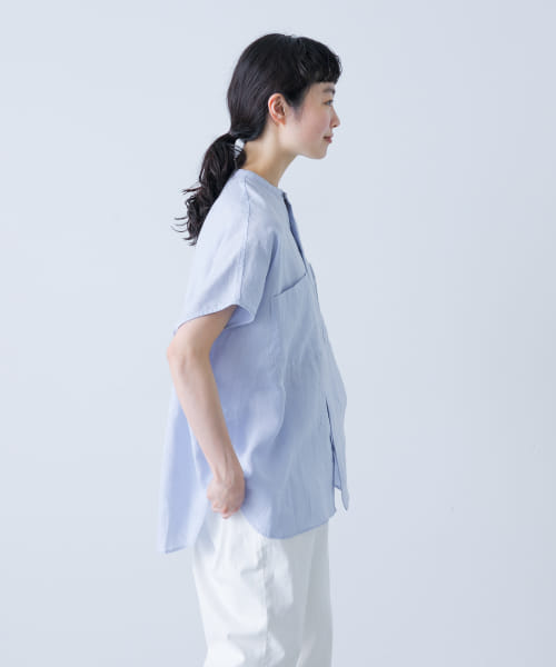 リネンWポケットフレンチシャツ(508282066) | かぐれ(KAGURE