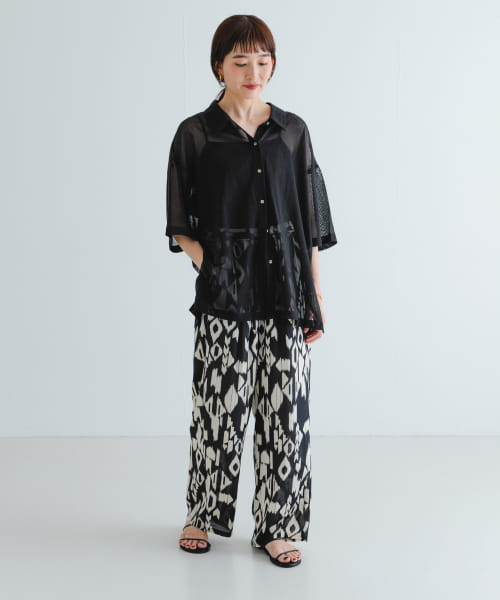 セール 40%OFF】コットンカラミシアーオーバーシャツ(508282139