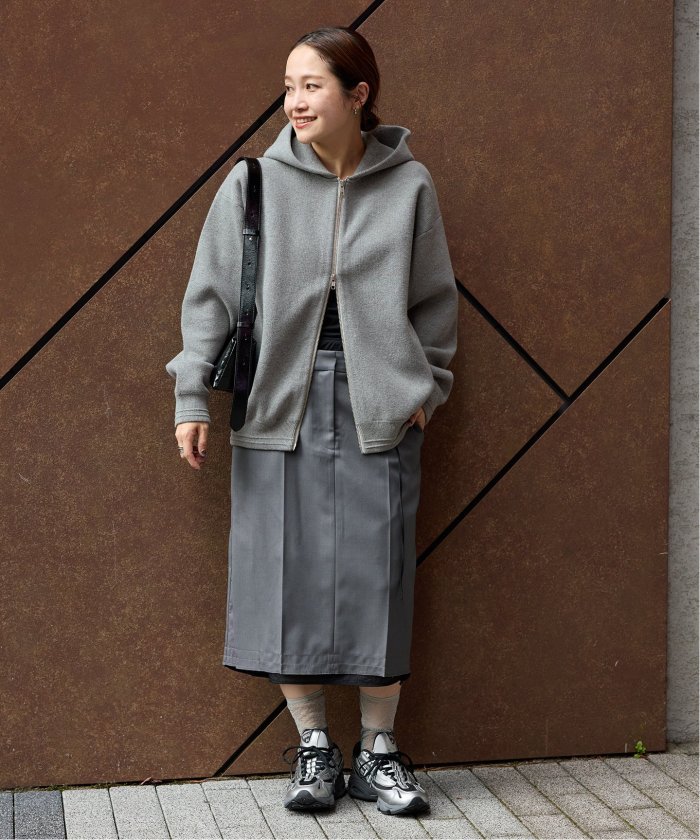 追加予約》【洗える】ダブルニットフーディ(508285128
